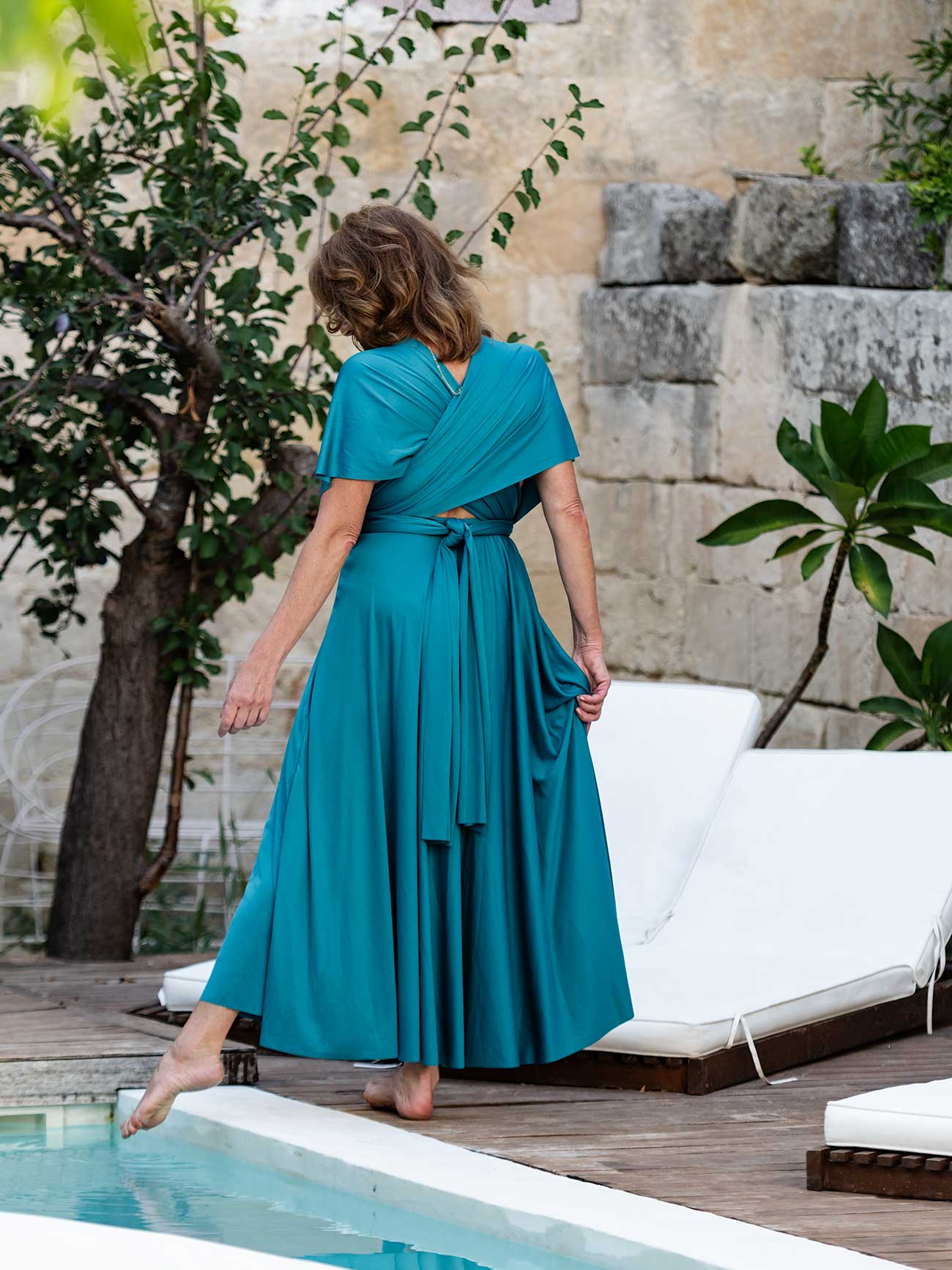 Vestido Convertible Largo Aurora Silk